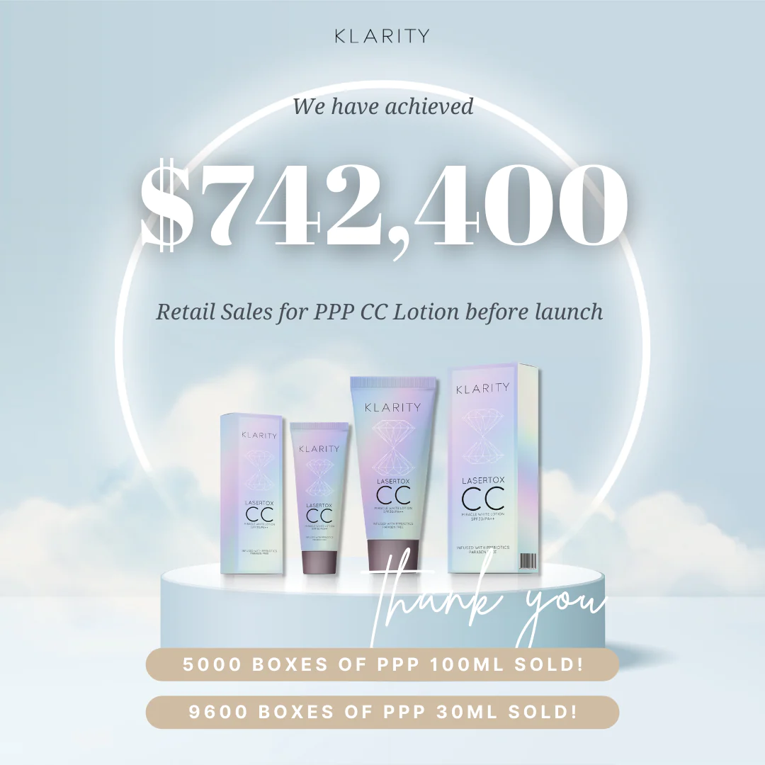 KLARITY LaserTox CC Miracle White Lotion SPF30 PA++ 100ML with PPPbiotics